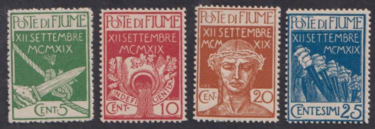 1920 - Poste Di Fiume, n° 127/30, ... 