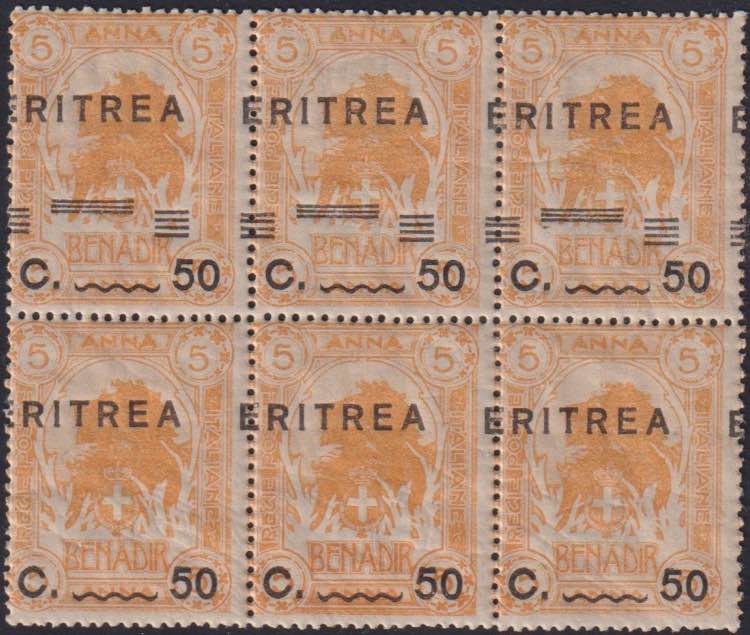 1922 - 50 c. su 5 a., n° 59ca + ... 