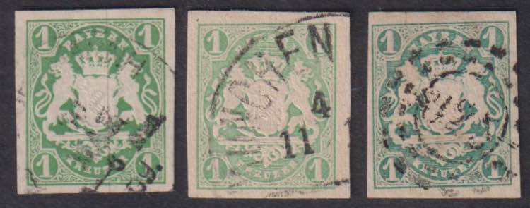 1867 - 1 k. verde (giallo + chiaro ... 