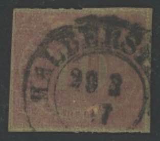 1866 - 10 s. rosa, n° 21, Mi n° ... 