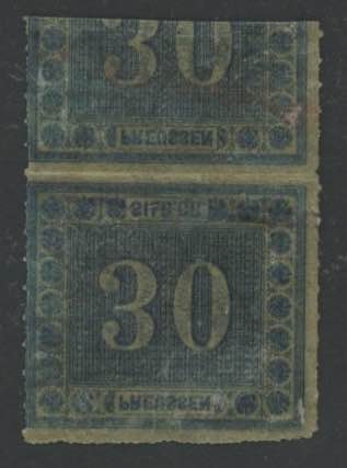 1866 - 30 s. azzurro, n° 22, Mi ... 