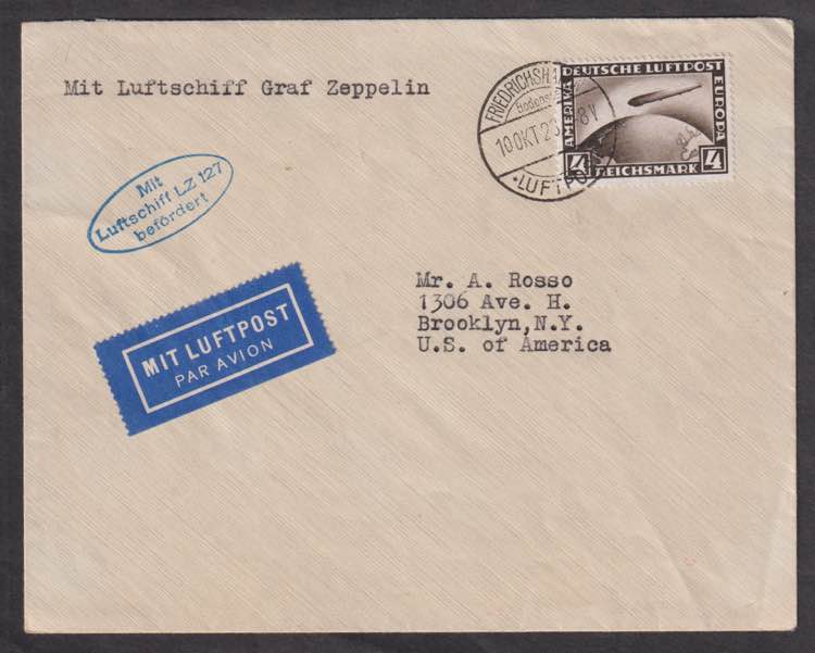 1928 - 4 m., PA n° 37, su lettera ... 