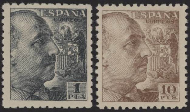 1939 - Franco 1 e 10 Pts., n° ... 