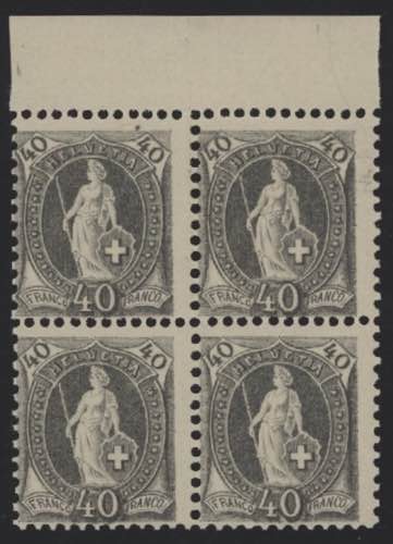 1894 - 40 cent. grigio, n° 75 ... 