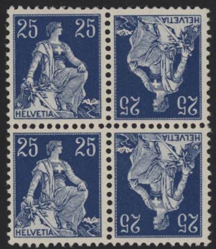 25 c. azzurro, n° 120 ( K1), in ... 
