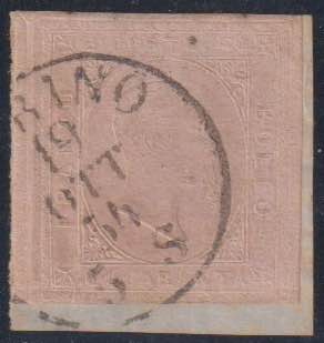 1854 - 40 cent. rosa chiaro, n° ... 