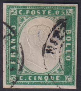 1855 - 5 cent. verde smeraldo ... 