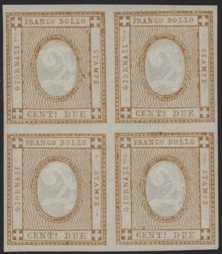 1862 - 2 cent. ocra, n° 10, in ... 