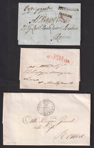 1816 - ROMA - 18 lettere diverse, ... 