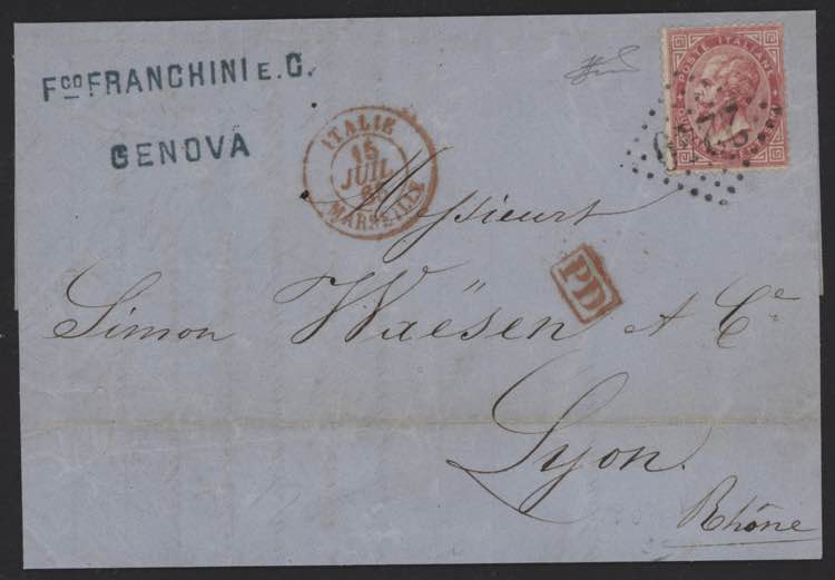 1865 - MARSIGLIA - 40 cent. DLR, ... 
