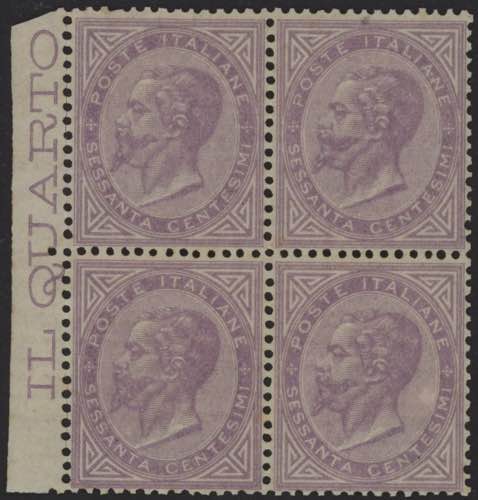 1863 - 60 cent. violetto, n° T21, ... 