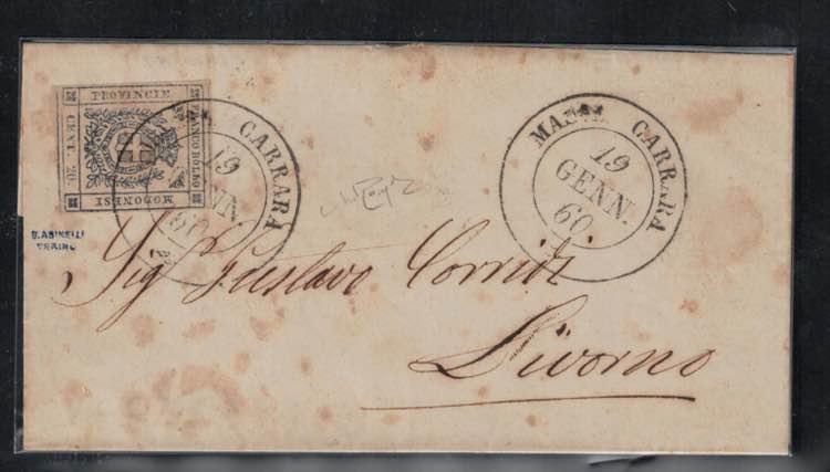1859 - Gov. Prov. 20 cent.  ... 