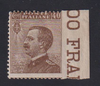 1908 - Michetti 40 cent., n° ... 