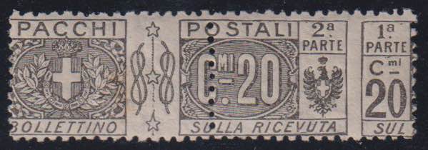 1914 - Pacchi Nodo 20 cent. ... 