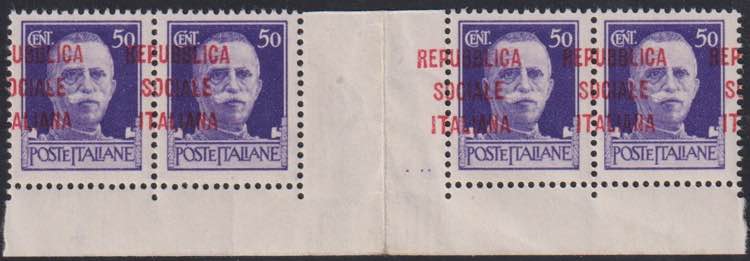 1944 - 50 cent. sovrastampato RSI, ... 