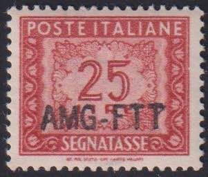 1954 - 25 Lire sovrastampa ... 