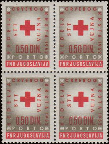 1952 - Croce Rossa 0,50 d. grigio ... 