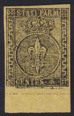 1852 - 5 cent. giallo arancio, n° ... 