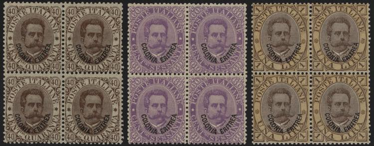 1893 - Umberto I, 40 e 60 cent + 1 ... 