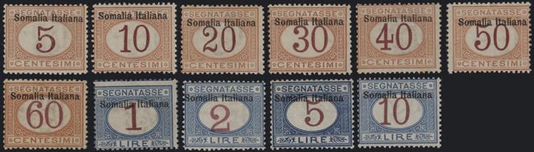 1909 - Sovrastampata SOMALIA ... 