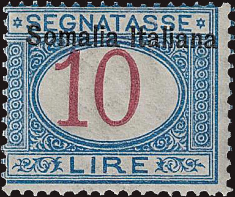 1909 - 10 Lire sovrastampa in ... 