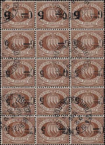 1892 - 30 cent. bruno, n° 9 (9a ... 