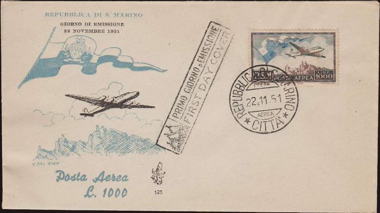 1949 - 1.000 L. Bandiera, PA n° ... 