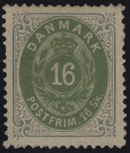 1870 - 16 s. grigio e verde, n° ... 