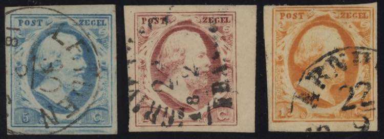 1852 - 5, 10 e 15 cent., n° 1/3, ... 