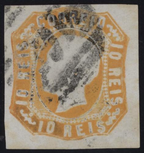1862 - 10 reis arancio, n° 14, ... 