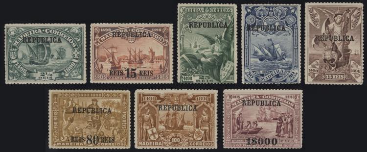 1911 - Sovrastampati, n° 196/203, ... 