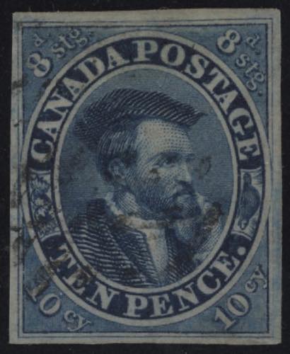 1852 - 6 pence azzurro, bright ... 