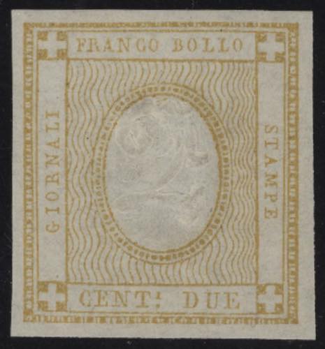 181862 - 2 cent. giallo, n° 10c, ... 