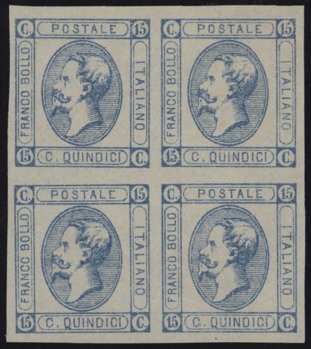1863 - 15 cent azzurro ... 