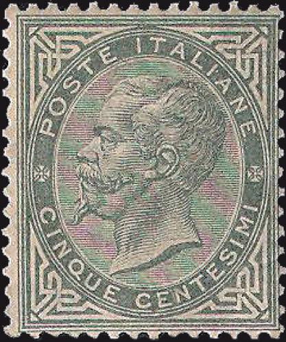 1863 - 5 cent. Torino, n° T16, ... 