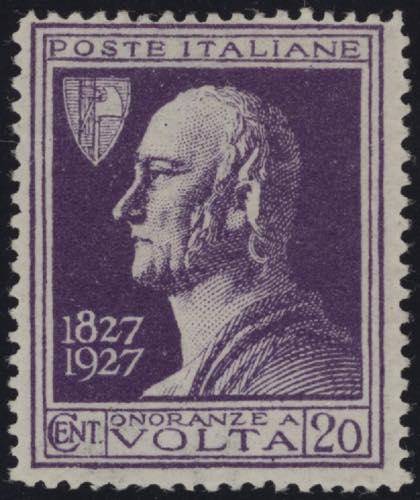 1927 - Volta Violetto 20 cent. ... 