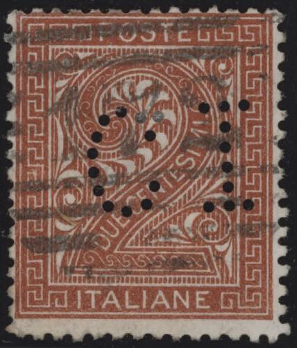 1878 - 2 cent. perforato C I, ... 
