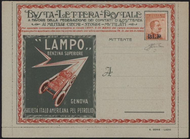 1921 - 20 cent. sovrastampa del I ... 