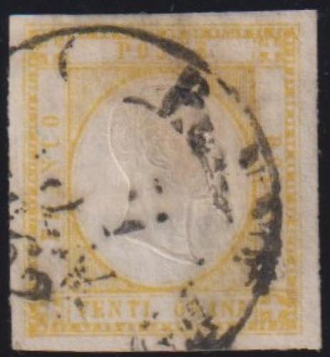 1861 - 20 grana giallo, n° 23, ... 