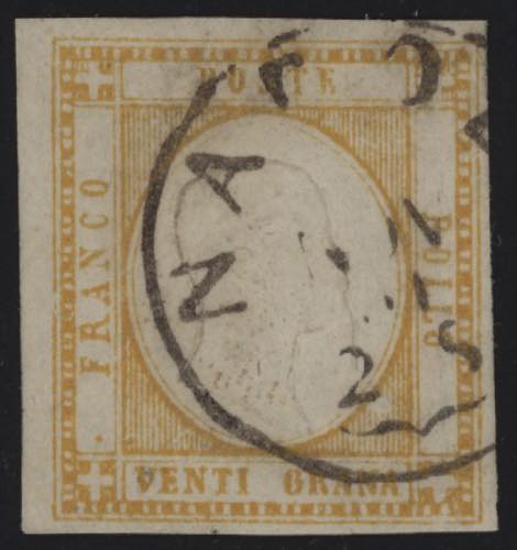 1861 - 20 grana arancio, n° 23b, ... 