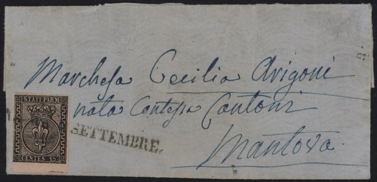 1852 - 15 centesimi rosa, n° 3, ... 
