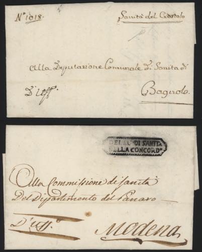 1807/1855 - SANITA - 4 Lettere ... 