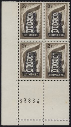 1956/7 - Lussemburgo, n° 514/16 ... 