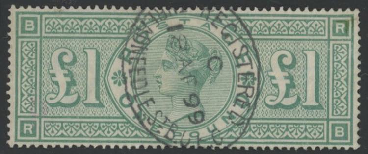 1891 - Vittoria, 1  £ verde, n° ... 