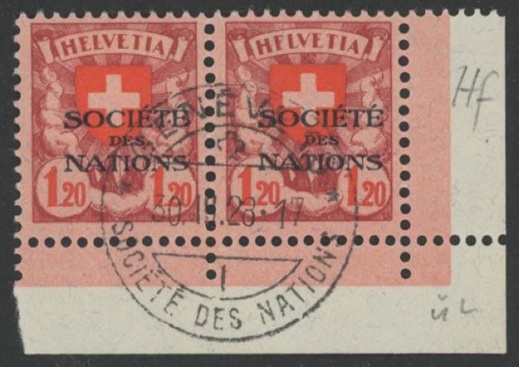1928 - 1,20 Fr., Serie n° 58a, ... 