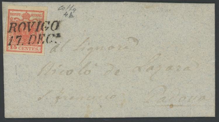 1850 - 15cent.II tipo rosso ... 