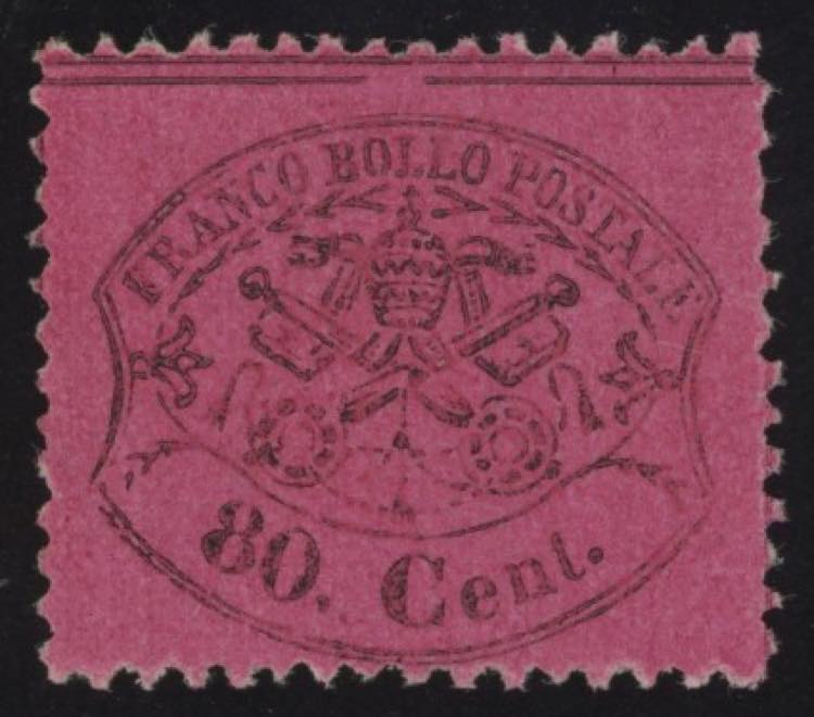 1870 - Fragolone, 80 cent. rosa ... 