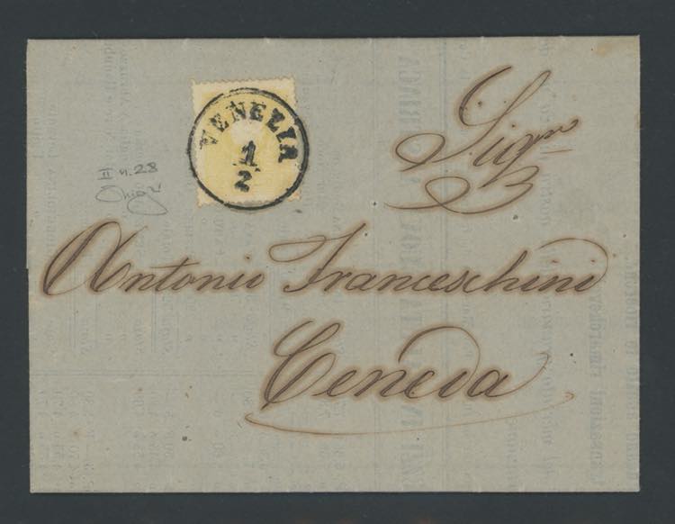 1859 - 2 soldi giallo II tipo, n° ... 