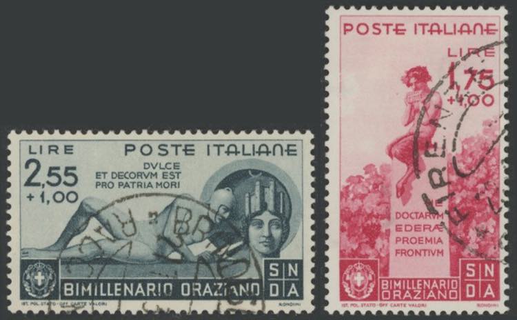 1936 - Orazio, n° 398/405, ... 