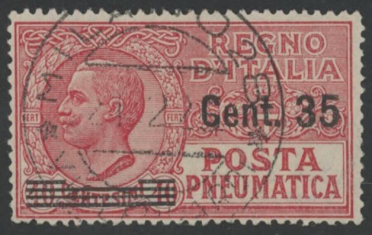 1927 - Sovrastampato 35 cent. su ... 